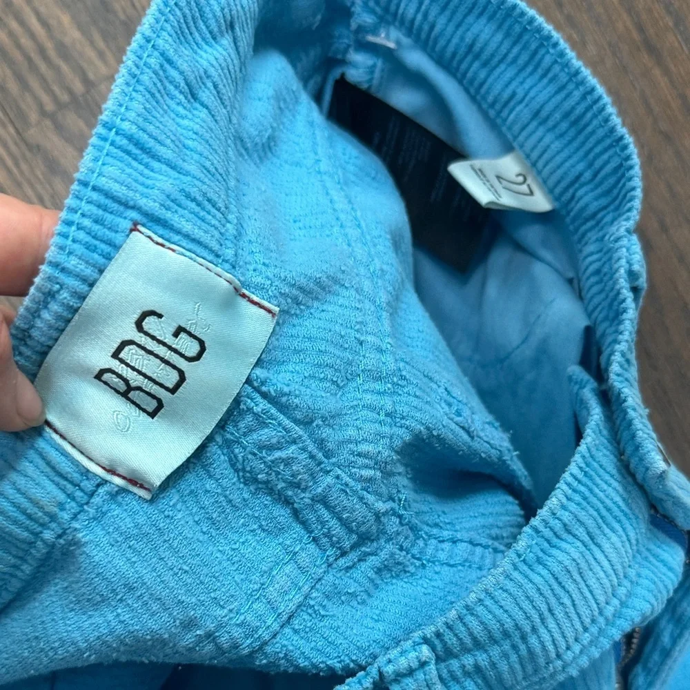 Blue corduroy pants size 27 woman's - Picture 3 of 3